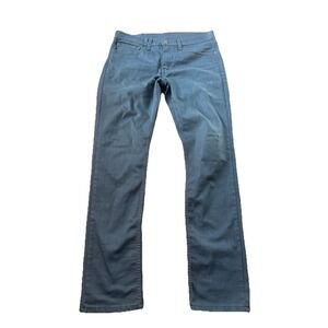 Levi's 511 Denim Jeans 34x34 Mens‎ Charcoal Gray Straight Leg Waterless